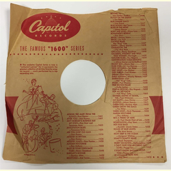 Original Capitol Cover fr 25er Schellackplatten A24 B