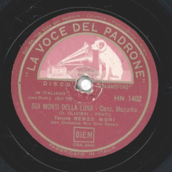 Renzo Mori & Coro - Sui monti della Luna / È arrivato Lambasciatore