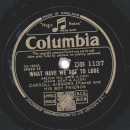 Carroll Gibbons - Shuffle off to Buffalo / What have we got to lose 