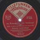 Die vier Gitarrensänger - Liebchen ade ! / Roland Lautensänger - Im Rosengarten von Sanssouci