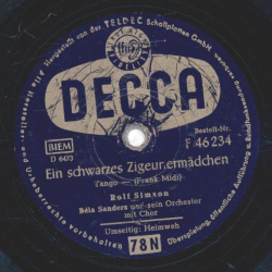 Rolf Simson - Ein schwarzes Zigeunermädchen / Heimweh