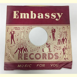 Original Embassy Cover fr 25er Schellackplatten A3 B