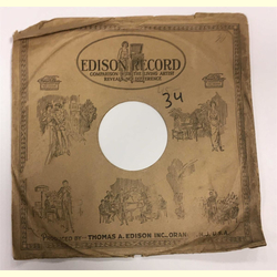 Original Edison Cover fr 25er Schellackplatten A4 C