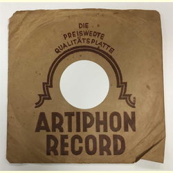 Original Artiphon Cover fr 25er Schellackplatten A2 B