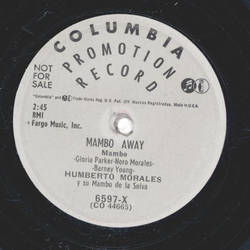 Humberto Morales - Mambo Away / The up and down Mambo