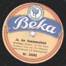 Beka  Orchester mit Refraingesang - Wenn man ein Mäderl küssen will / Ja, der Sonnenschein