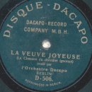 lOrchestre Dacapo - La Veuve Joyeuse 