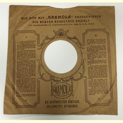 Original Gramola Cover fr 25er Schellackplatten A1 C
