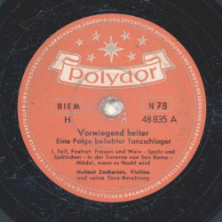 Helmut Zacharias - Vorwiegend heiter, eine Folge beliebter Tanzschlager