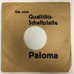 Original Paloma Cover fr 25er Schellackplatten A4 C