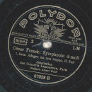 Association des Concerts Lamoureux, Paris: Albert Wolff - César Franck: Symphonie d-moll