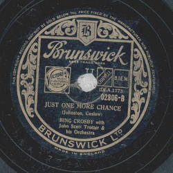 Bing Crosby with John Scott Trotter - My Melancholy Baby / Just One More Chance