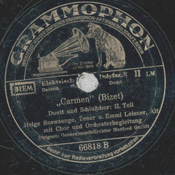 Helge Roswaenge - Carmen, Duett und Schluchor Teil I und II