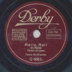 Tanz-Orchester - In Kentucky sind die Mdels schlau / Maria, Mari