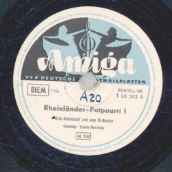 Otto Kermbach Orchester, Erwin Hartung - Rheinländer-Potpourri 