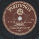 Proffessor Max von Schillings - Symphonie in H-Moll 1. Satz III. Allegro moderato / 2. Satz I. Andante con moto
