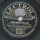 Mitgl. d. Kapelle der Staatsoper, Berlin: Erich Kleiber - Symphonie in Es-Dur (3 Platten)