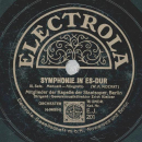 Mitgl. d. Kapelle der Staatsoper, Berlin: Erich Kleiber - Symphonie in Es-Dur (3 Platten)