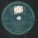 Paul Schmitz - Brandenburgisches Konzert No. 4 G-dur  (2 Platten, unvollständig)