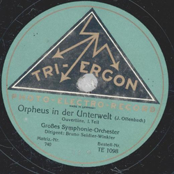 Groes Symphonie-Orchester - Orpheus in der Unterwelt 1. Teil / 2. Teil