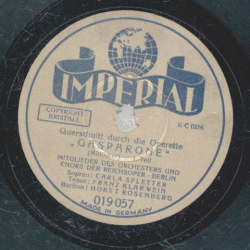 Carla Spletter, Franz Klarwein, Horst Rosenberg - Gasparone Teil I und II