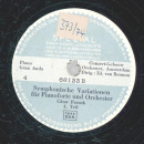 Géza Anda - César Frank: Symphonische Variationen für Pianoforte und Orchester Teil 1-4 ( 2 Platten )