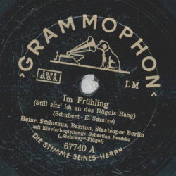 Heinrich Schlusnus - Im Frühling / Der Himmel hat eine Träne geweint , Röselein! Röselein !