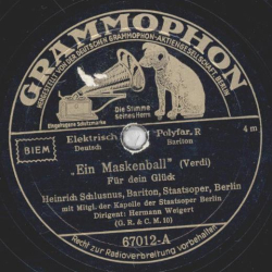 Heinrich Schlusnus - Ein Maskenball / Der Barbier von Sevilla