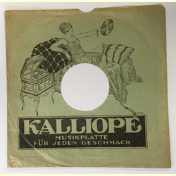 Original Kalliope Cover fr 25er Schellackplatten A7 C