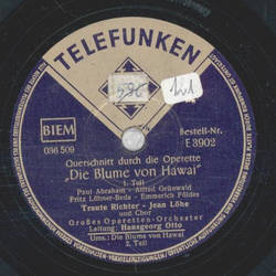 Traute Richter, Jean Löhe - Die Blume von Hawai 1.Teil /...