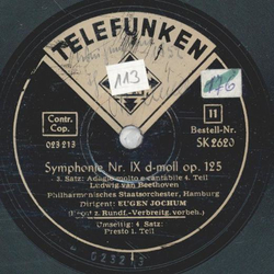 Philharmonisches Staatsorchester - Symphonie Nr.IX d-moll...