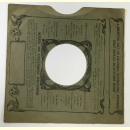 Original Columbia Cover für 25er Schellackplatten A5 C