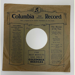 Original Columbia Cover fr 25er Schellackplatten A18 C