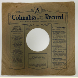 Original Columbia Cover fr 25er Schellackplatten A18 C