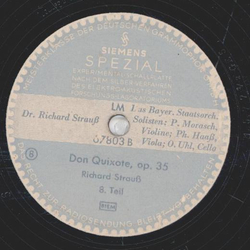 Richard Strau - Don Quixote, op35 Teil 5-8 ( 2 Platten )