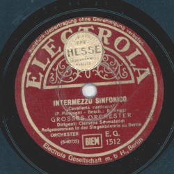 Grosses Blasorchester - Intermezzo Sinfonico / Intermezzo " Der Bajazzo "