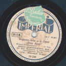 Willy Schöneweiss - Register Arie a.d. " Don Juan " 1. Teil / 2. Teil