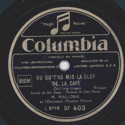 M. Malloire - Ou Qu`TÁS Mis La Clef De La Cave / Rosalie ... Est Partie !