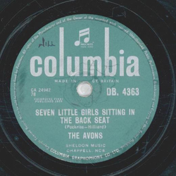 The Avons - Seven little Girls sitting in the back seat / Alone at eight