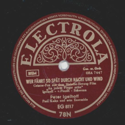 Peter Igelhoof / Loni Heuser - Wer fährt so spät durch Nacht und Wind / Du musst die Männer schlecht behandeln