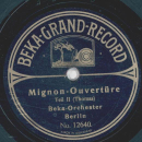 Beka Orchester - Mignon-Ouvertüre Teil I und II