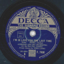 Ambrose And His Orchestra - Tristesse / I´m In Love For The Last Time