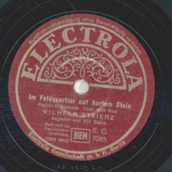 Wilhelm Strienz - Im Feldquartier auf hartem Stein / Antje mein blondes Kind
