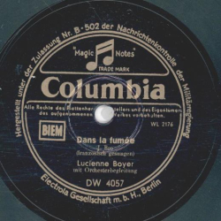 Lucienne Boyer - Parlez-moi damour / Dans la fumée