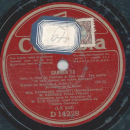Mile. Raymonde Visconti, M. georges Thill - Carmen 13-16 ( 2 Platten )