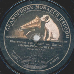 Grammophon-Streich-Orchester - Cavatine aus Faust / Kirmesszene aus Faust