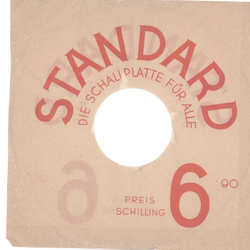 Original Standard Cover fr 25er Schellackplatten A2 C