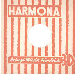 Original Harmona Cover fr 25er Schellackplatten A6 C