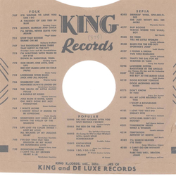 Original King Cover fr 25er Schellackplatten A3 A