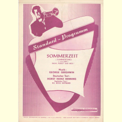 Notenheft / music sheet - Sommerzeit